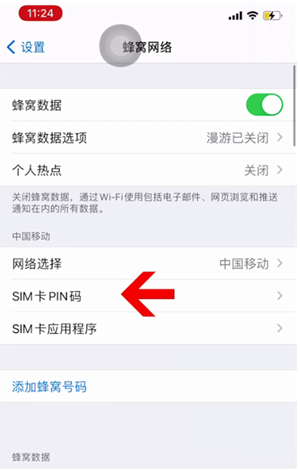 文昌苹果14维修网分享如何给iPhone14的SIM卡设置密码 